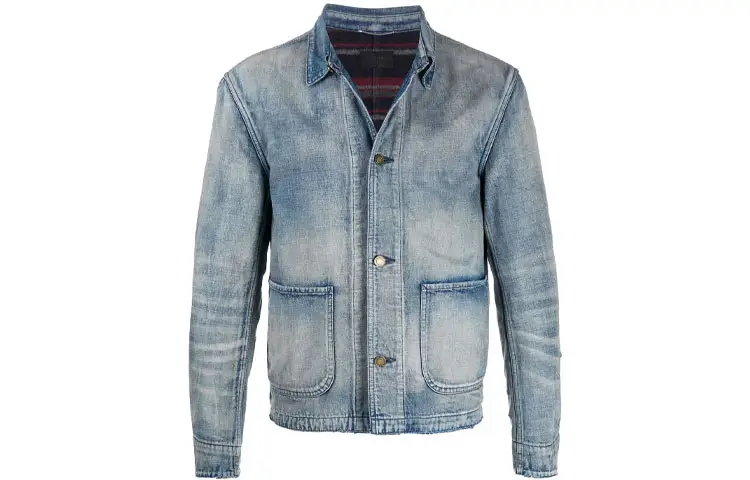 SAINT LAURENT FW21 Jackets & Coats Men's Blue