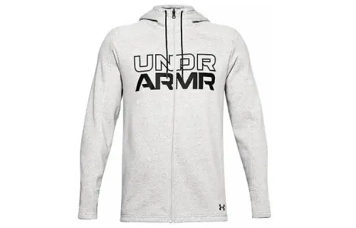 Under Armour Baselin Jackets Men's Light Gray Hooded Moderate Other