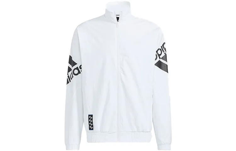 Adidas Jackets Unisex White Stand Collar Moderate Other