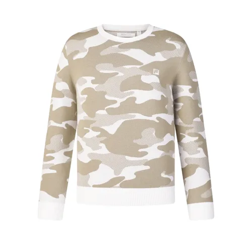 FILA Knitwear Men's Jade White Crew Neck Moderate