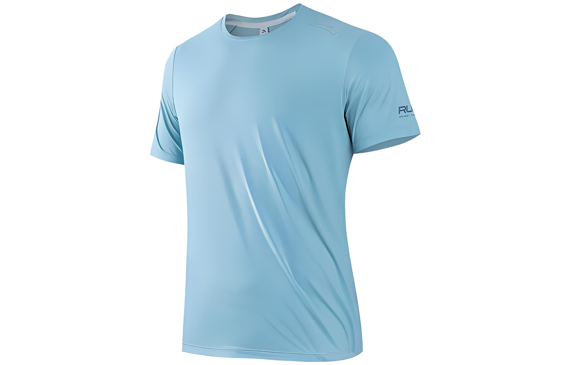 Anta Running Collection Running T Shirt Men’s Sky Smoke Blue