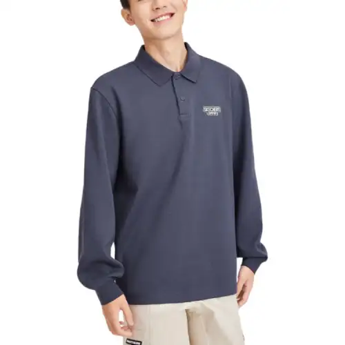 Skechers Sports League Collection Polo Shirt Men's Odyssey Gray