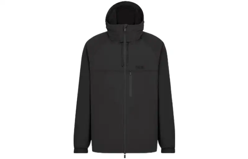 DIOR Quarterly New Products Jackets Men's Black Hooded Moderate Other
