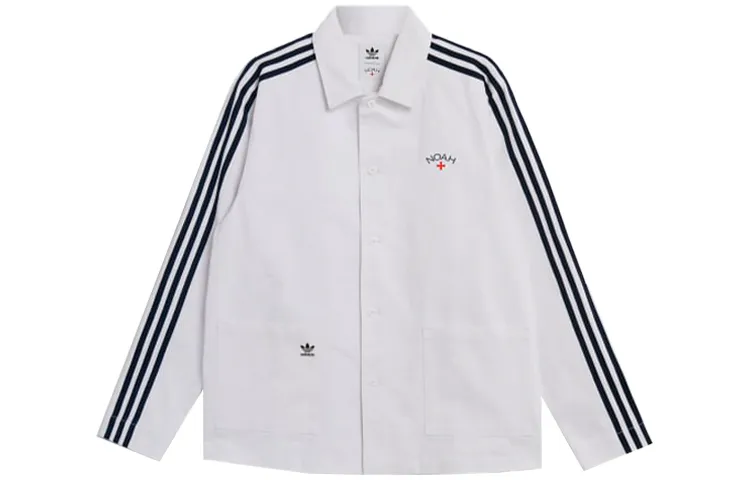 Adidas Originals X NOAH Jackets Men's White Lapel Moderate Other