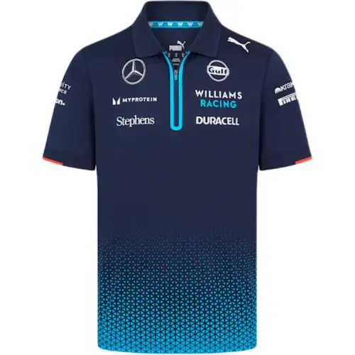 PUMA Williams Racing 2024 Polo Shirt Men's Marine Blue