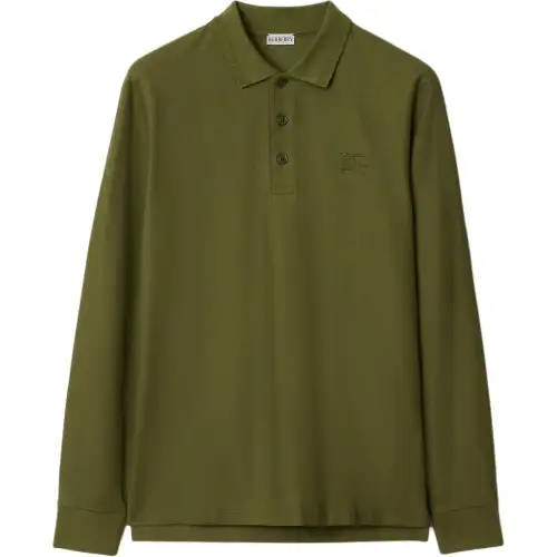 Burberry Long sleeve Cotton Polo Shirt