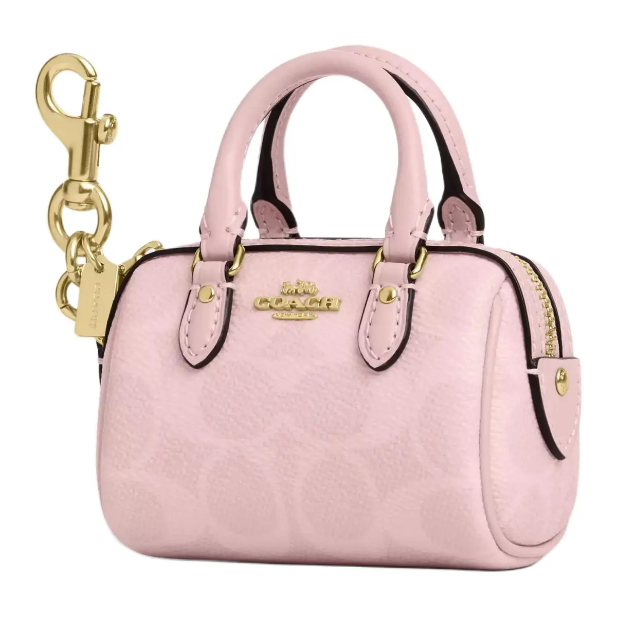 COACH Rowan Coated Canvas With Leather Coin Purse Women's Pink
