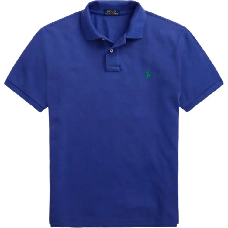 Polo Ralph Lauren SS24 Polo Shirt Custom Slim Fit Men's Blue