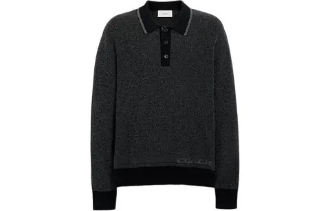 COACH SS24 Knitwear Men's Charcoal Black