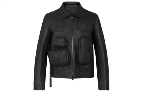 LOUIS VUITTON Monogram Embossed Utility Jacket