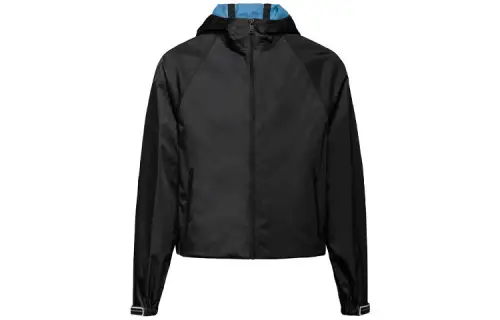 PRADA Jackets Men's Black Hooded Moderate Other