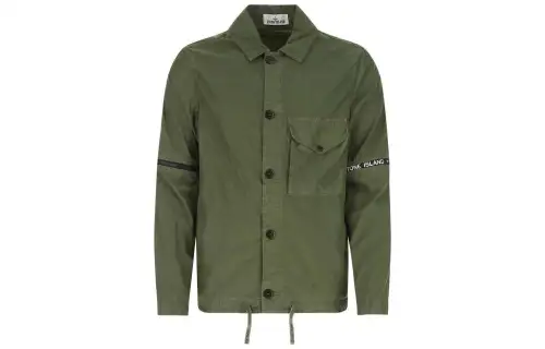 STONE ISLAND Jacket Men's Army Green