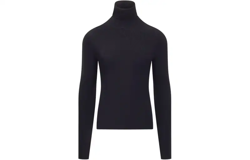 OFF WHITE Turtleneck Long Sleeved Jumper