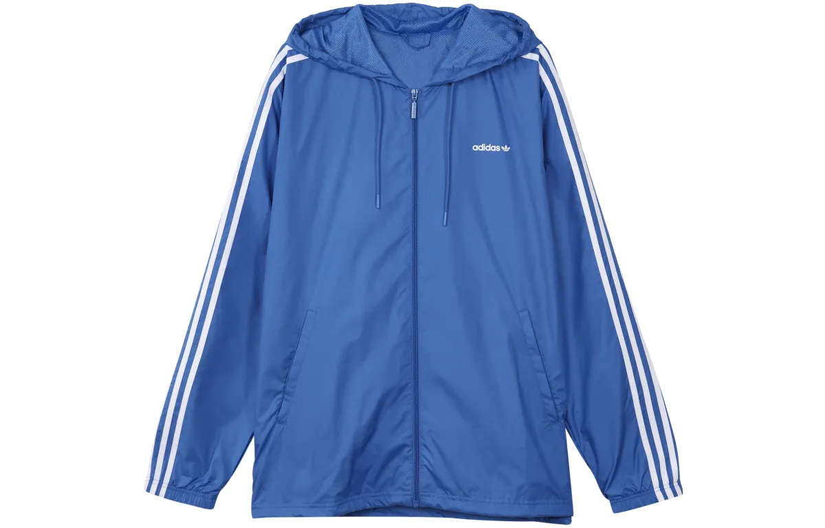 Adidas Jackets Men's Blue Hooded Moderate Other
