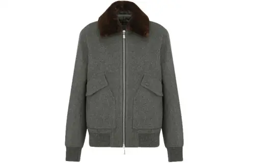 DIOR Quarterly New Products Jackets Men's Gray Lapel Moderate Other