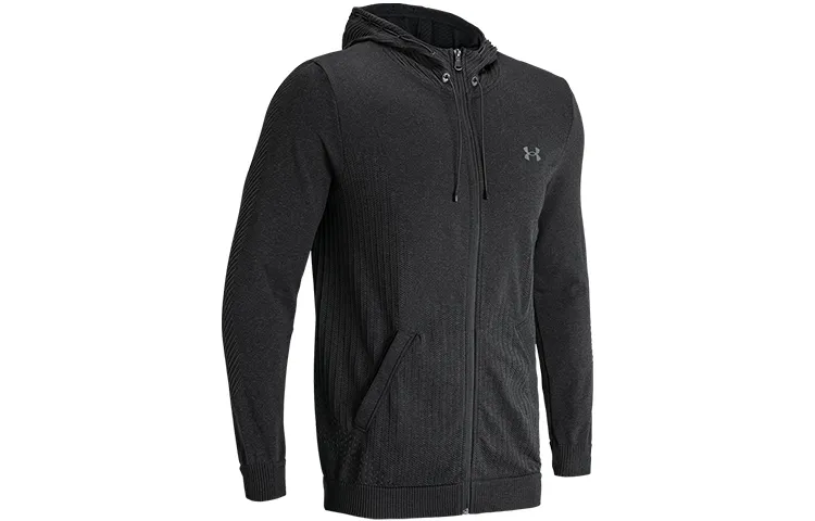 Under Armour RUSH Jackets Men's Black Hooded (Non-detachable) Moderate Straight Fit