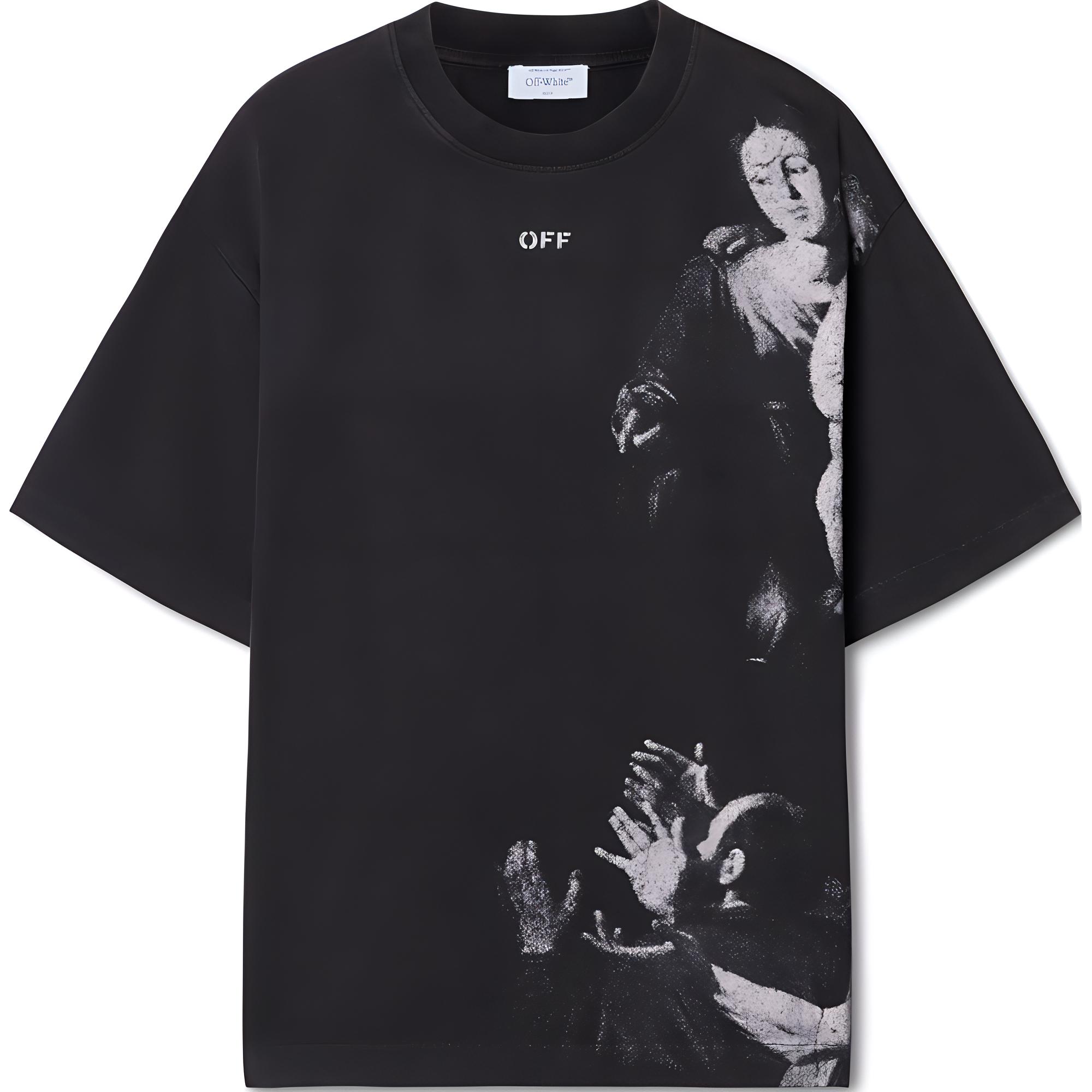 Мужская футболка OFF-WHITE Graphic T-shirt (черная)