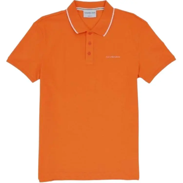 CALVIN KLEIN Polo Shirt Men's Orange