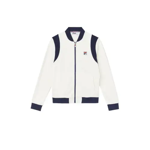 FILA Jackets Men's White 806 Collarless Moderate Pilot