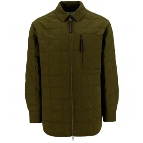 LOEWE Jackets Men's Green Lapel Moderate Other