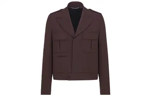 DIOR Quarterly New Products Jackets Men's Brown Lapel Moderate Other