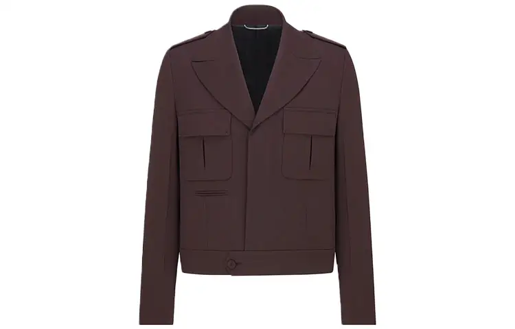 DIOR Quarterly New Products Jackets Men's Brown Lapel Moderate Other