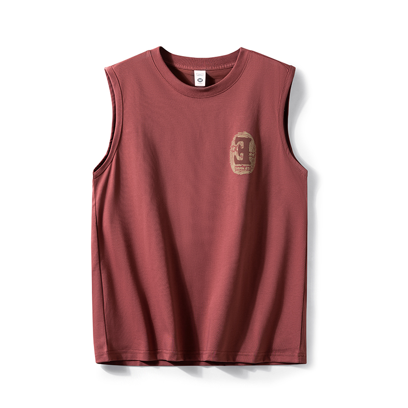 SWISS MILITARY Tank Tops Men's Crew Neck Thin Straight Fit