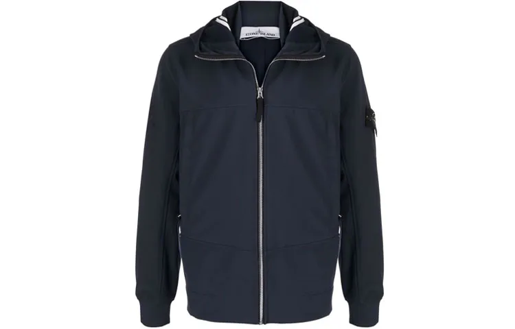 STONE ISLAND Jackets Men's Blue Lapel Moderate Other