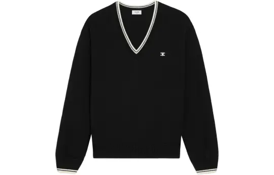 CELINE Triomphe V Neck Sweater