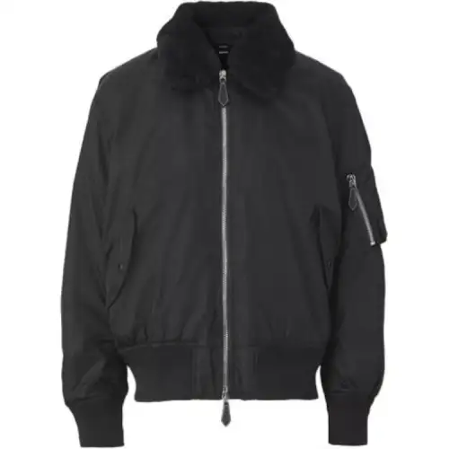 Burberry Jackets Men's Black Lapel Moderate Other