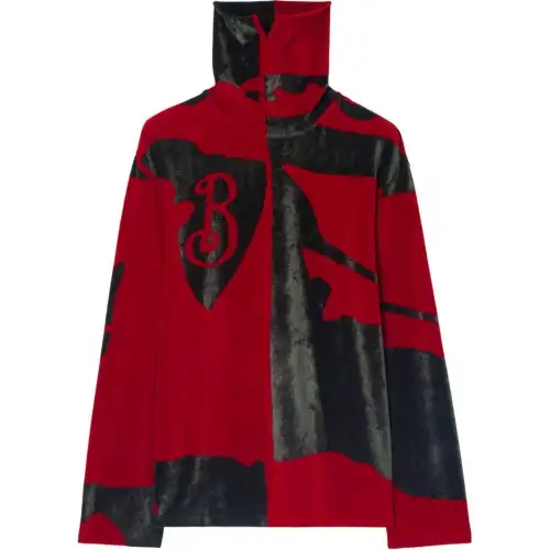 Burberry EDK-embossed Roll-neck Jumper
