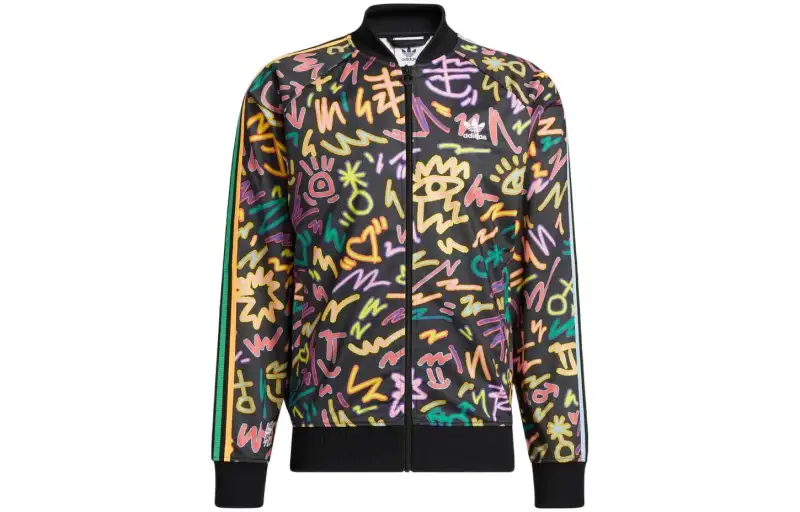 Adidas Originals Jackets Men's Black Baseball Collar Moderate Pilot