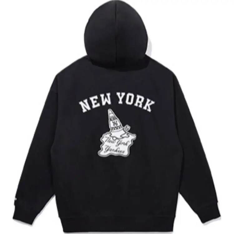 New Era Sweatshirts Men's Black Hooded Moderate Cardigan