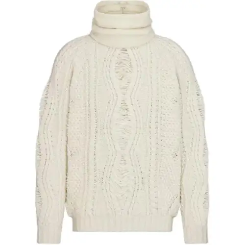 DIOR Sweaters Men's White Turtleneck Moderate Other