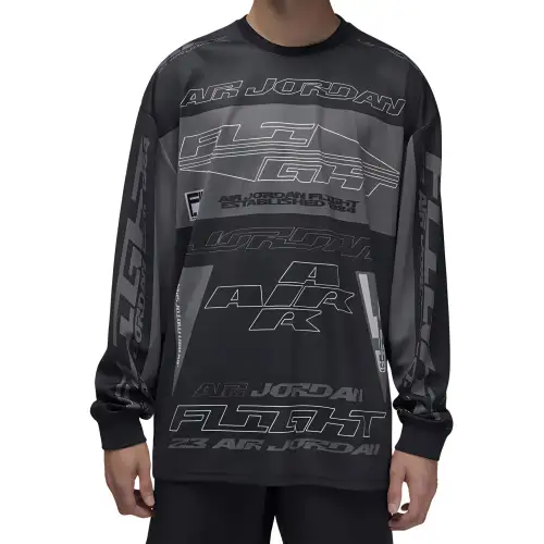 Jordan MVP T Shirts Men's Black Crew Neck Thin Straight Fit