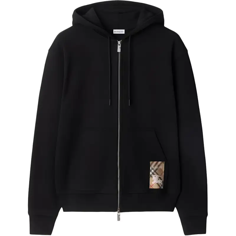 Burberry Check-label hoodie