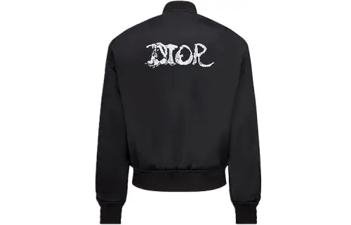 DIOR Quarterly New Products Jackets Men's Black Baseball Collar Moderate Other