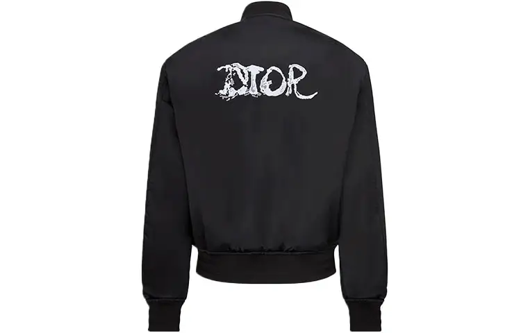 DIOR Quarterly New Products Jackets Men's Black Baseball Collar Moderate Other