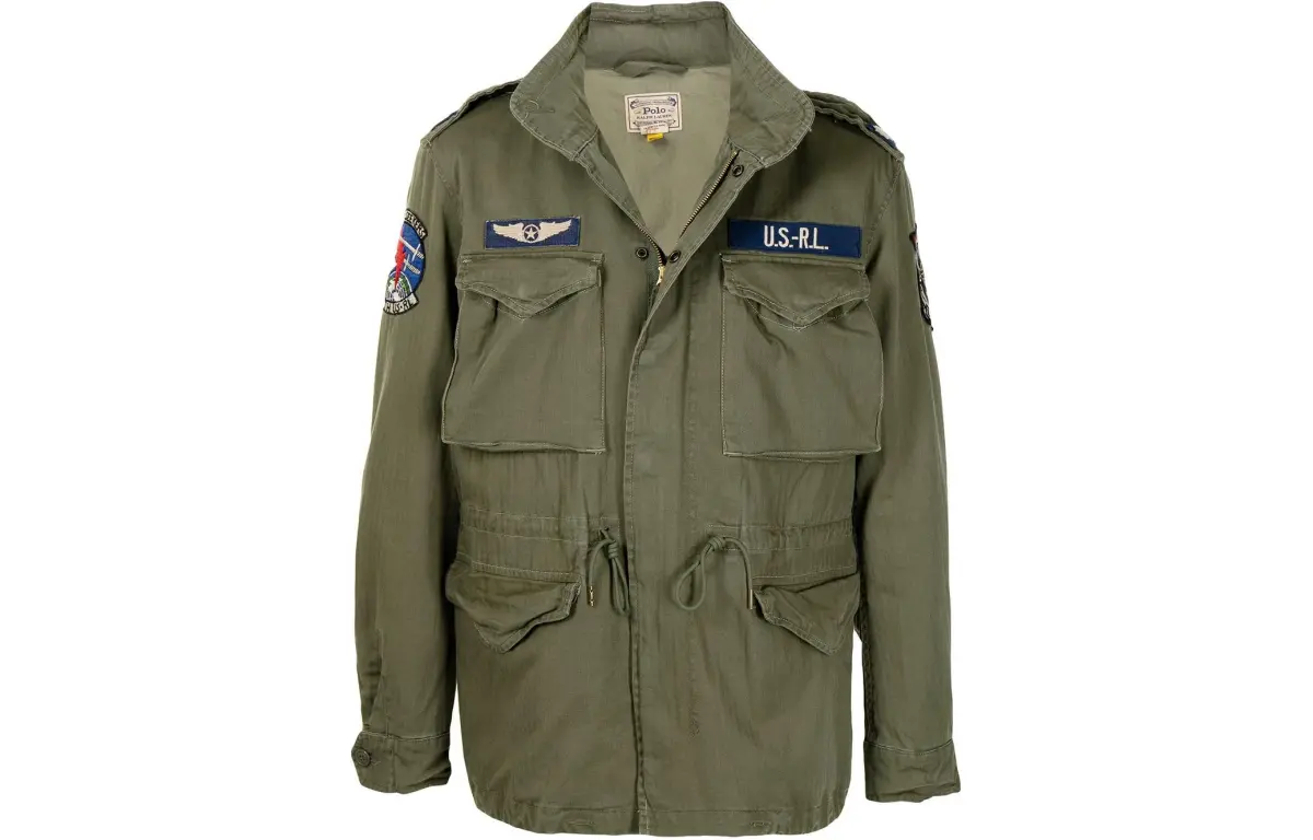 Polo Ralph Lauren Herringbone Patch Detailed Field Jacket