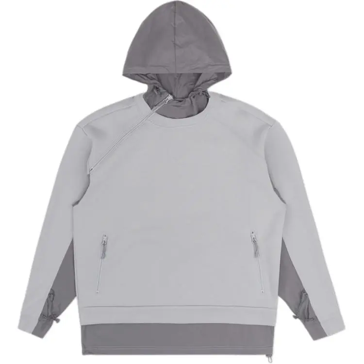 Converse Sweatshirts Men's Gray Hooded Moderate