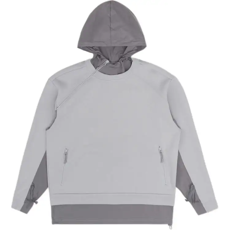 Converse Sweatshirts Men's Gray Hooded Moderate