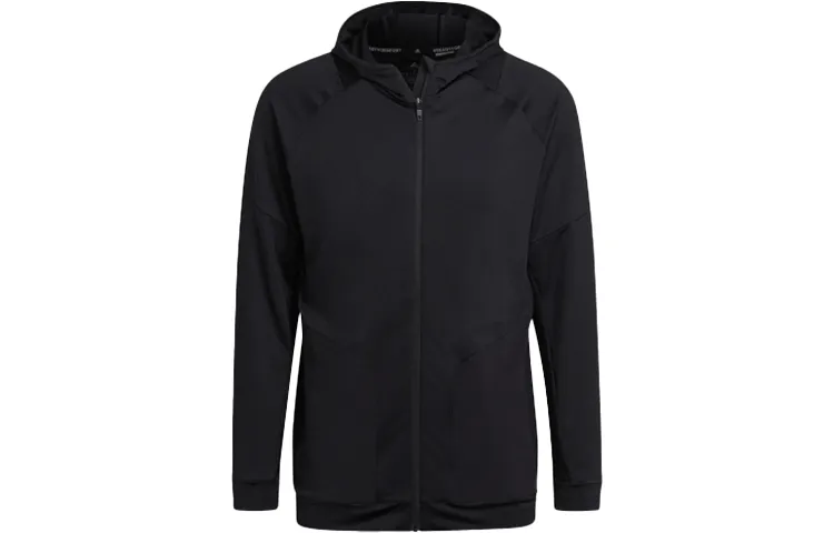Adidas Jackets Men's Black Hooded (Non-detachable) Moderate Straight Fit