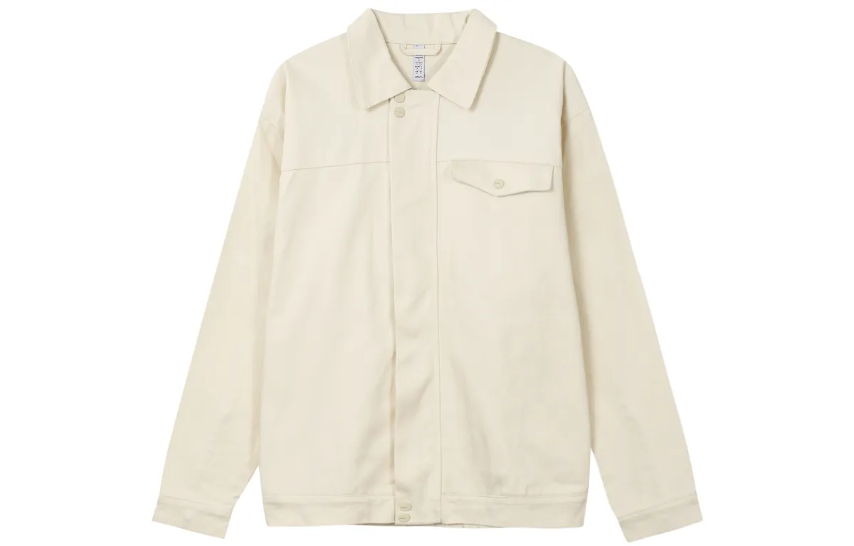 Adidas Originals Jackets Unisex Yellow/White Lapel Moderate Workwear