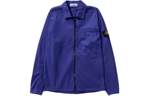 STONE ISLAND Jackets Men's Blue Lapel Moderate Other
