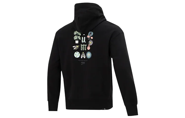PUMA Jackets Men's Black Hooded Moderate Other