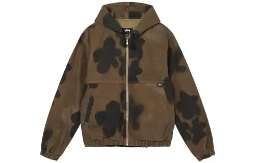 Stussy Jackets Unisex Brown Hooded Moderate Other
