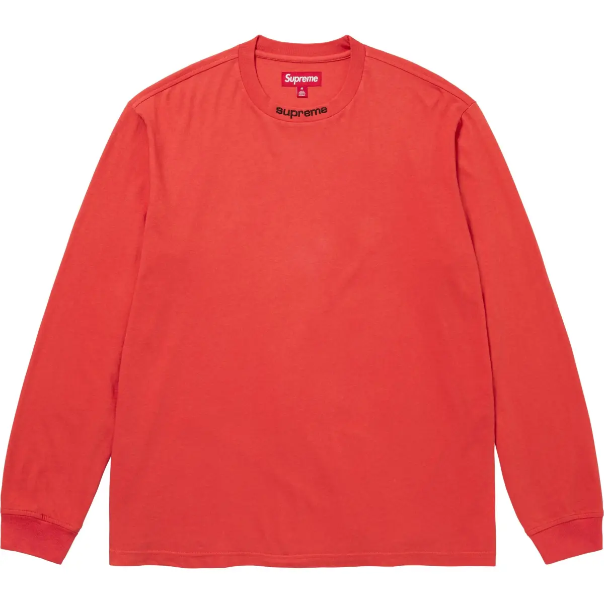 Supreme Embroidered Collar Long Sleeve Top