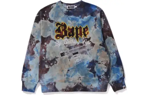 Bape Tie Dye Boombox Crewneck