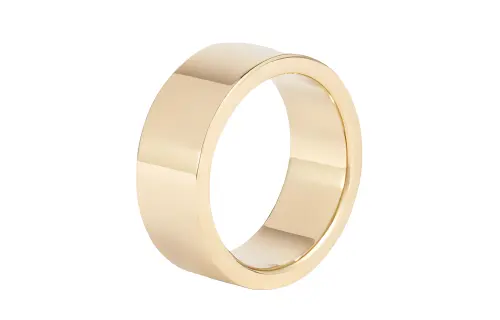 Maison Margiela Brand Logo Brass Rings Men's Gold