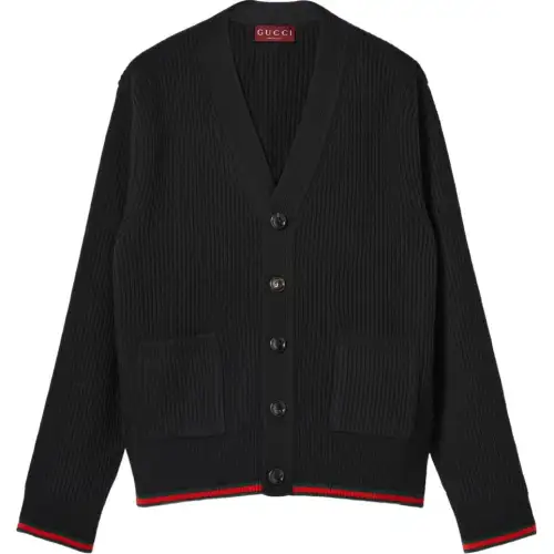 GUCCI Rib Knit Cardigan